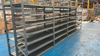 Warehouses / Garages Galvanised Shelving Racking Bays Used Shelves
