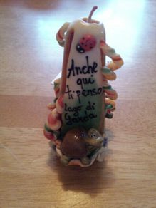 Lake Garda candle ornament