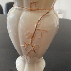 Beleek cherry blossom vase