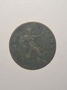 Uk 1 penny coin