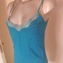 Blue polka dot Secret Possessions cami top size UK16 EU44 Postage included Image 2
