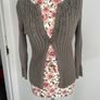 cardigan khaki principle ribbed cardigan with frill detail sizev12 Image 2