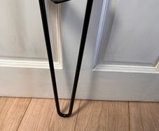 18" Hairpin Legs Black Metal x 4