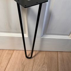 18" Hairpin Legs Black Metal x 4