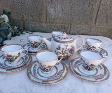 Vintage Bone China Indian Tree Set