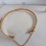 18ct gold plated claddagh bangle Image 3