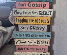 large sign