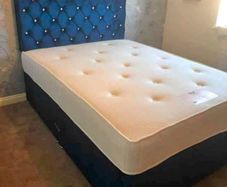 New Double, King And Superking Sizes Divan Beds Instock. Multiple Headboard Designs And Drawers Storage Available