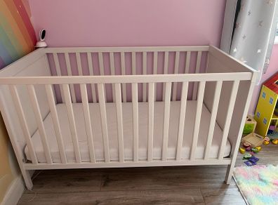 Cot Bed with premium mattress like new