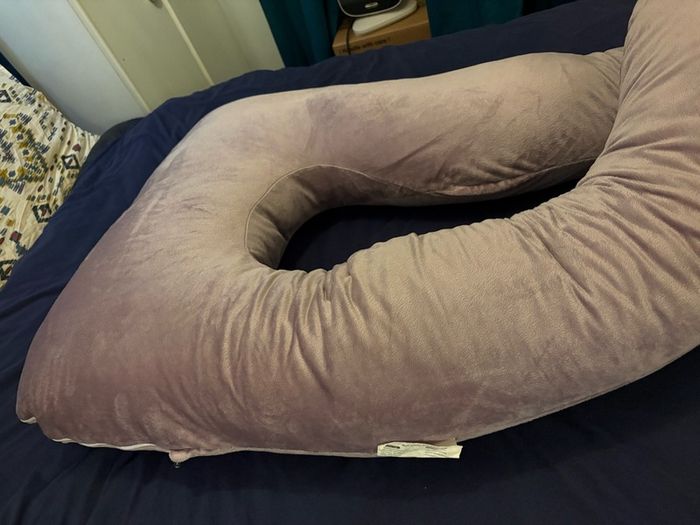 Chilling Home Pregnancy Pillow, U Shaped Maternity Full Body Pillow, Velvet