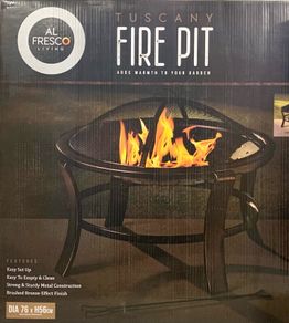 Large Tuscany Bronze Effect Fire Pit