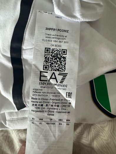 EA7 Emporio Armani Italia Polo  XL