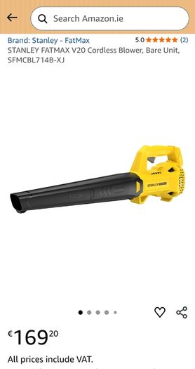 Stanley Fatmax V20 hedge trimmer kit and blower