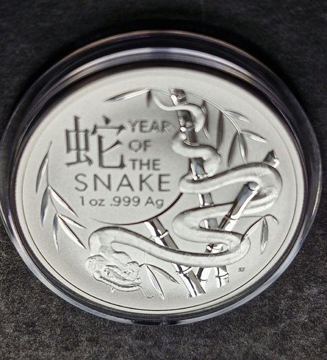 2025 RAM Lunar Year of the Snake 1oz Silver Coin Australia 999
