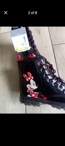 girls boots with mini mouse design.size1
