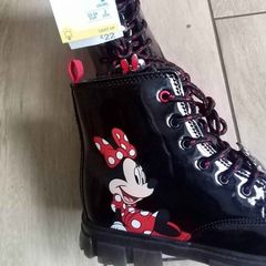 girls boots with mini mouse design.size1