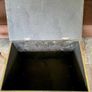 Large Ornate Brass Fireside Coal Box Embossed Tavern Scene Image 8