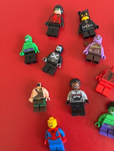 lego marvel d.c minifigures x 12