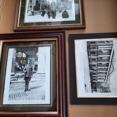 3 vintage history prints