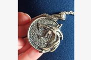 Silver Wolf Medallion - great gift idea