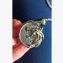 2in1 Gift Set: Silver Wolf Medallion + Gift Pouch - great gift idea Image 3