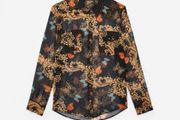 The Kooples Silk Blouse Size Uk 10