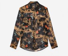 The Kooples Silk Blouse Size Uk 10