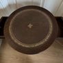 Vintage Leather-topped Drum Table Image 3