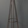 Contemporary Metal Coat Rack Stand | Matt Black | Hat Display | Hall Storage Organiser Image 3