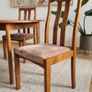 Mid Century Teak Extending Dining Table & 4 Chairs Image 3
