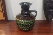 Fabulous Mid Century Funky Retro West German, One Handled Vase Produced by Bay Keramik, Ransbach Baumbach, Shape Number 77/17, Circa 1960s