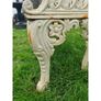 Bench Cast Iron Horse Shoe Large White CH-R-742-W Image 4