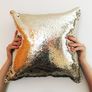 Personalised Sequin Reveal Cushion Cover Any Message Image 4