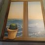Antique Oil on Window Shutter Image 3