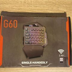 One-Handed Gaming Keyboard, Wireless, 2.4G RGB Backlit Keyboard