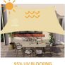 Sun Shade Sail Waterproof Rectangle 2x3m, 95% UV Block Garden Sunscreen Awning Canopy with Free Rope, Breathable Patio Sail pergola for Outdoor Party Image 2
