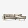Sofa / Couch chaise longue right, colour sand Image 2
