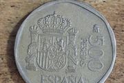 Spain 1989, 500 Pesetas Coin - free standard postage