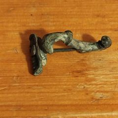 Rare Intact Roman Bronze "Trumpet" Fibula - 1st/2nd Century AD