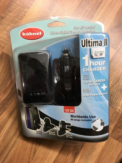 Hahnel Ultima II 1 Hour Charger for Sony/Panasonic/Pentax