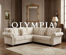 Olympia Fullback Corner sofa Cream Color