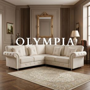 Olympia Fullback Corner sofa Cream Color