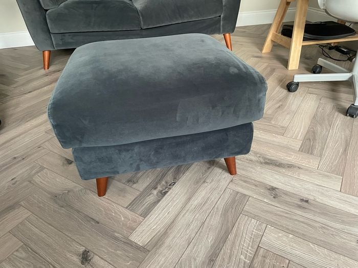 EZ Living Kendal 2 Seater Sofa  Navy Velvet