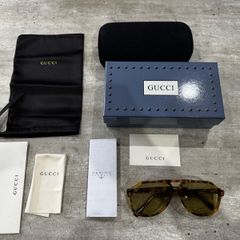 Gucci GG1042S Sunglasses Havana Green