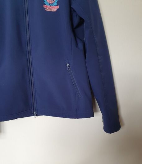 Harry's Horse soft shell jacket size large ptp 20" Navy like new