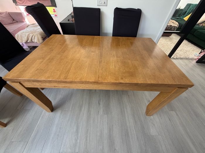 Extendable white oak kicthen Table