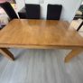 Extendable white oak kicthen Table Image 2