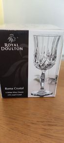 Royal Doulton Roma Crystal White wine glasses