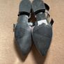 Grey check flat Shoes Image 3