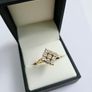 Vintage 18ct Yellow Gold Diamond Cluster Ring Image 3